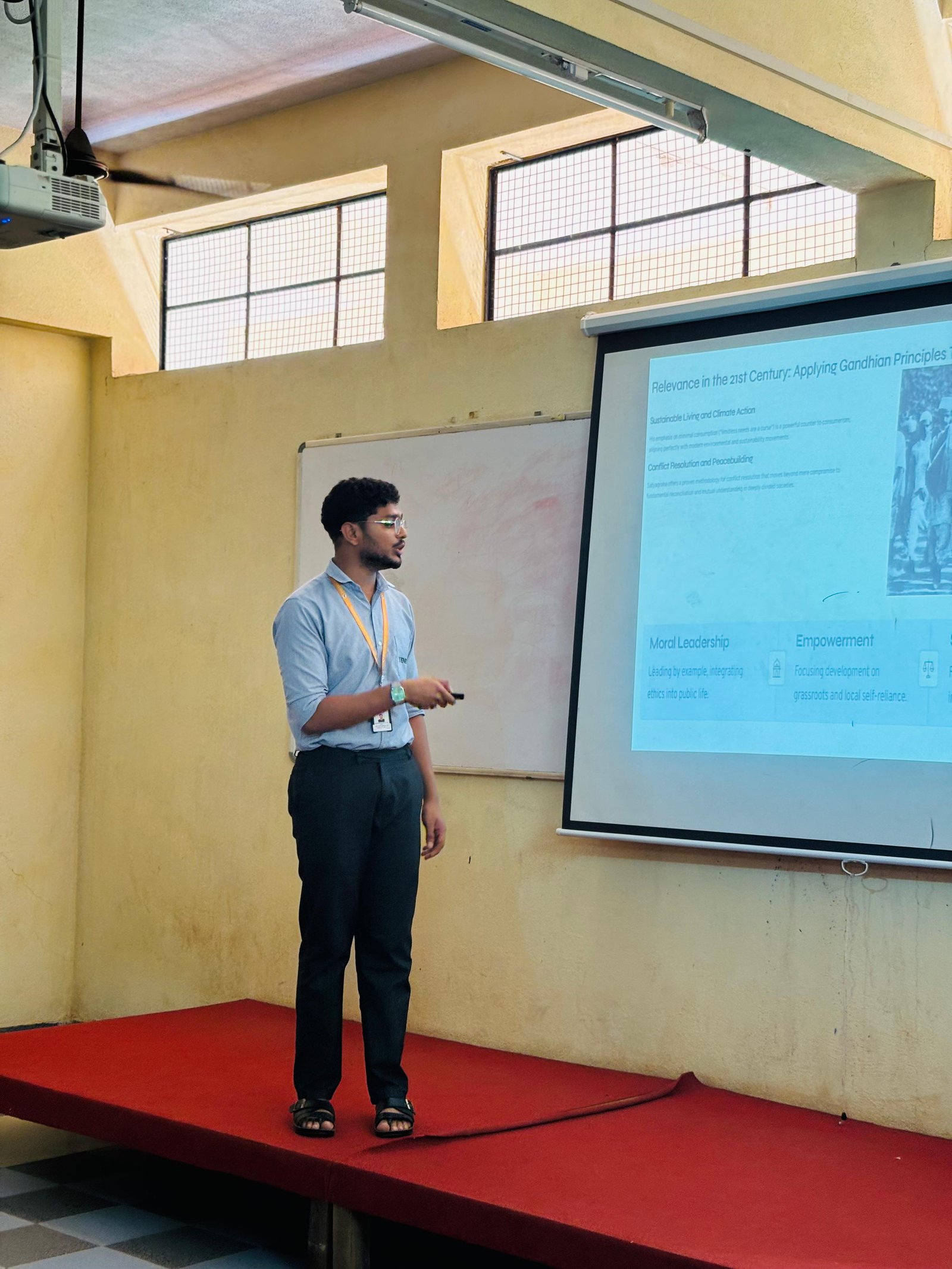 Presentation Competition Gandhi And Thoughts